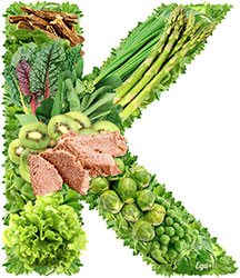 Буква К из продуктов богатых витамином K