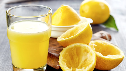 Сок из лимона