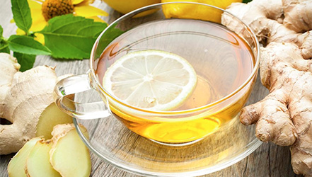 Напиток из лимона и имбиря при запоре