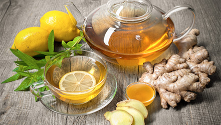 Мед, имбрь и лимон против гриппа