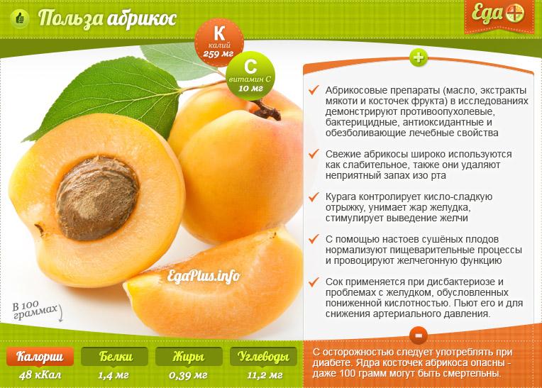 Полезные свойства абрикос