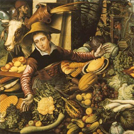 Картина Питера Артсена «Торговка овощами»