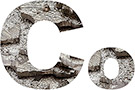 Буквы Co из кобальта