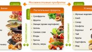 Раздельное питание и совместимость продуктов